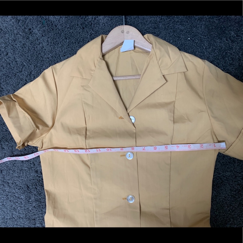 Uniform Mustard/ Camel Dress - Picture 9 of 11